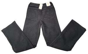 New Z Supply Womens Girls 24"W 28"L Black Denim Val Straight Leg Back-to-School